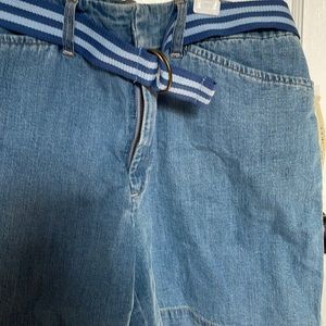 Women’s Denim Shorts with belt. NWT, Former Target Brand Cherokee Size 8